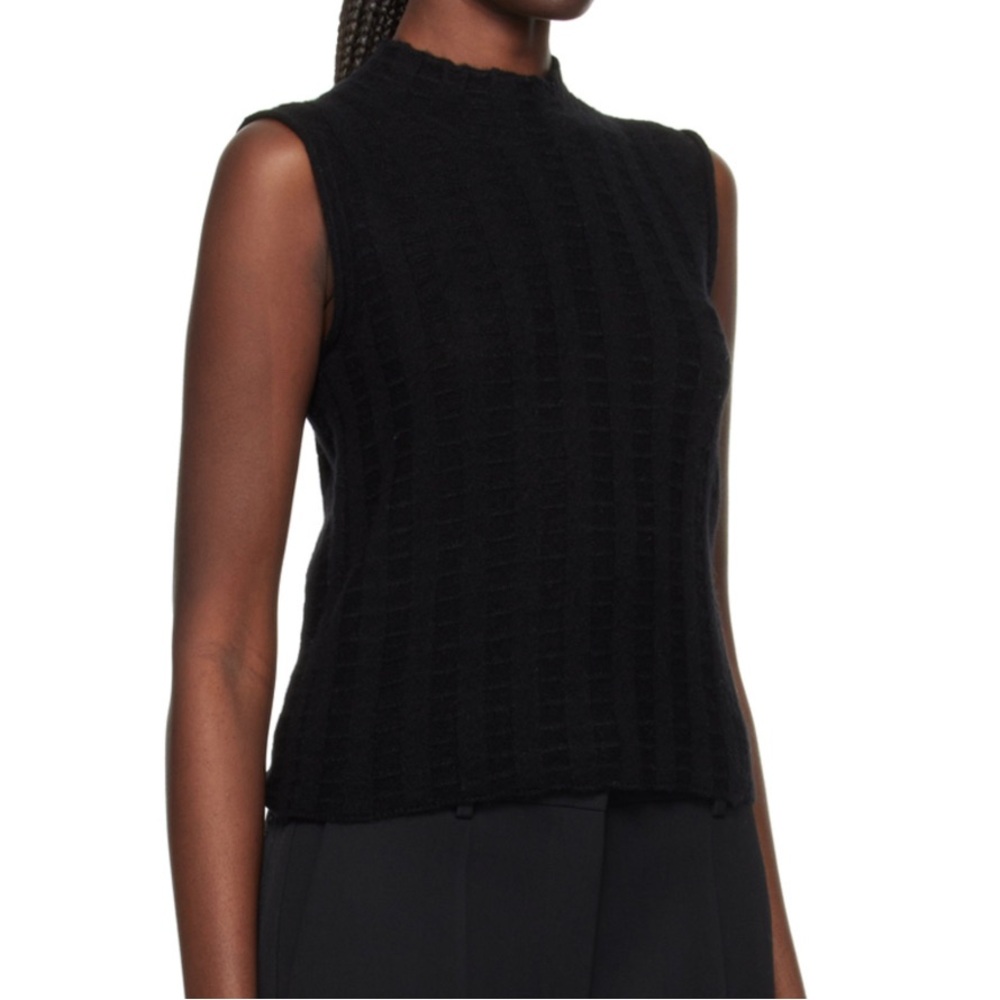 Guest in residence black shell tank top - Picture 2 of 4